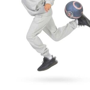 Real Ess Heather Gray Fleece Jogger Sweatpants Athletic Pants Boys Sz M /#26215